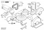 Bosch 0 601 756 073 Gws 25-230 S Angle Grinder 230 V / Eu Spare Parts